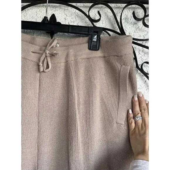 Figs Knit Loungewear Pants - Size XL - Latte Oatmeal - Picture 4 of 11